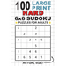 100 Large Print Hard 6x6 Sudoku Puzzles for Adults: Only One Puzzle Per Page! (Pocket 6"x9" Size)