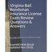 Virginia Bail Bondsman Insurance License Exam Review Questions & Answers 2016/17 Edition: A Self-Practice Exercise Book focusing on the basic concepts