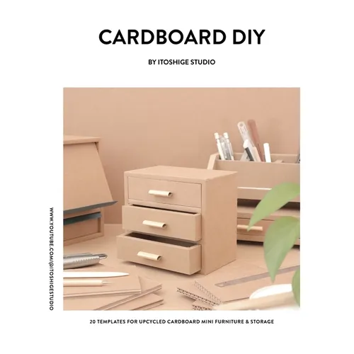 Cardboard DIY by Itoshige Studio 20 Templates for Mini Furniture & Storage