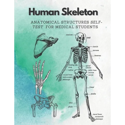 Human Skeleton, Anatomical structures self-test for medical students: kull, Ribs, Arm & Leg Bones, Pelvis, Spine