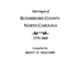Marriages of Rutherford County, North Carolina, 1779-1868