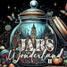 Jars in Wonderland Coloring Book for Adults 2: Jars Grayscale coloring book surreal landscapes fantasy coloring book