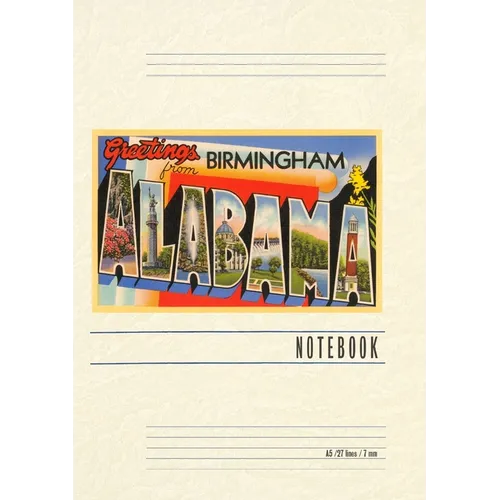 Vintage Lined Notebook Greetings from Birmingham, Alabama