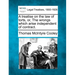 A treatise on the law of torts, or, The wrongs which arise independent of contract.