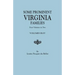 Some Prominent Virginia Families. Four Volumes in Two. Volumes III-IV