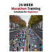 24 Week Marathon Training Schedule for Beginners: A 24-week training plan for complete beginners.Running 4-5 days a week, the idea here is to get you