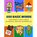 600 Basic Words Cartoons Flash Cards Bilingual English Norwegian: Easy learning baby first book with card games like ABC alphabet Numbers Animals to p