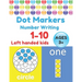 Dot Markers Number Writing 1 - 10, Left handed kids, Ages 3+: Educational Pre k with Simple Big Numbers Tracing, Easy Guided BIG DOTS, Giant, Large, J