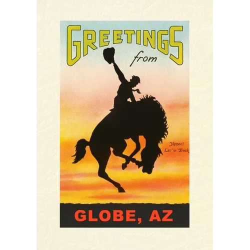 Vintage Lined Notebook Greetings from Globe