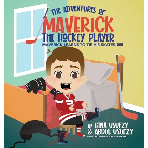 Maverick Learns to Tie his Skates