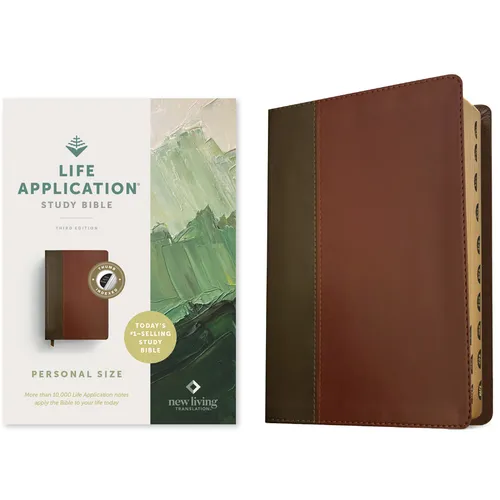 NLT Life Application Study Bible, Third Edition, Personal Size (Leatherlike, Brown/Mahogany, Indexed, Red Letter)