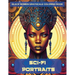 Sci-Fi Portraits: Black Women Grayscale Coloring Book
