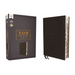 Nasb, Thinline Bible, Leathersoft, Black, Red Letter Edition, 2020 Text, Thumb Indexed, Comfort Print
