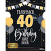 Flashback 40th Birthday Quiz Book Large Print: Turning 40 Humor and Mixed Puzzles for Adults Born in the 1980s