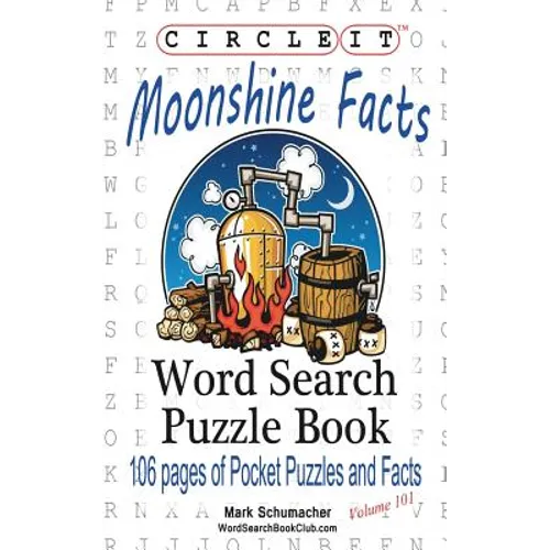 Circle It, Moonshine Facts, Word Search, Puzzle Book
