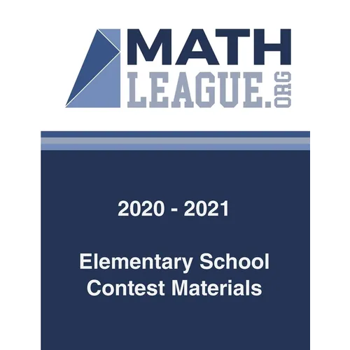 2020-2021 Elementary School Contest Materials