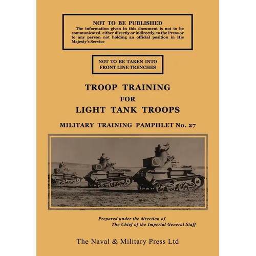Troop Training for Light Tank Troops November 1939