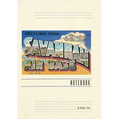 Vintage Lined Notebook Greetings from Savannah Air Base