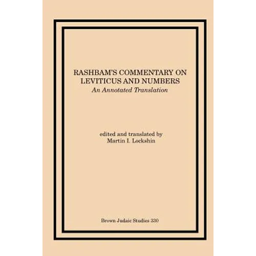 Rashbam's Commentary on Leviticus and Numbers