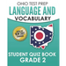OHIO TEST PREP Language & Vocabulary Student Quiz Book Grade 2: Covers Revising, Editing, Vocabulary, Writing Conventions, and Grammar