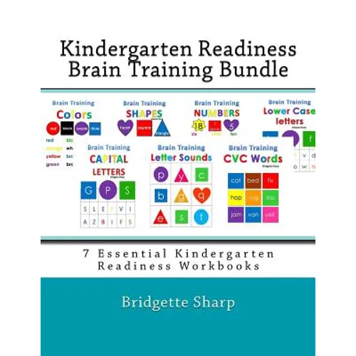 Kindergarten Readiness Brain Training Bundle: 7 Essential Kindergarten Readiness Workbooks