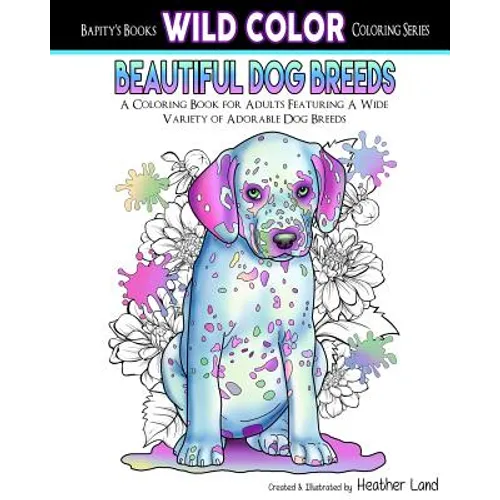 Beautiful Dog Breeds Adult Coloring Book