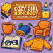 Bold & Easy Cozy Girl Homebody Coloring Book: Cozy Vibes & Relaxing Stress Relief Coloring-Perfect Cozy Girl Gift!