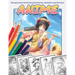 Anime Grayscale Coloring Book for Adults and Teens