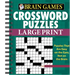 Brain Games - Crossword Puzzles - Large Print (Green)