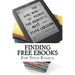 Finding Free eBooks: For Your Kindle