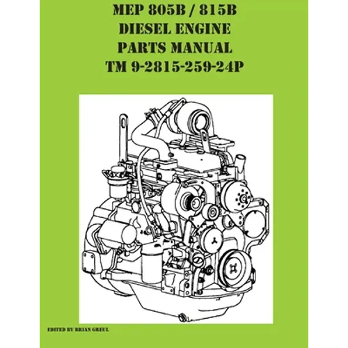 MEP 805B / 815B Diesel Engine Repair Parts Manual TM 9-2815-259-24P