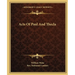 Acts Of Paul And Thecla