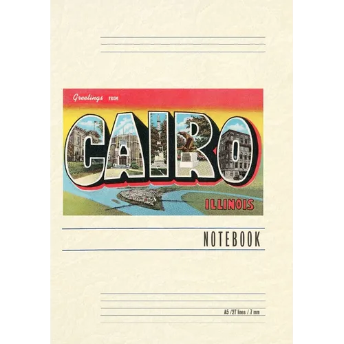 Vintage Lined Notebook Greetings from Cairo, Illinois