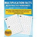 Multiplication Facts Math Worksheet Practice Arithmetic Workbook With Answers: Daily Practice guide for elementary students