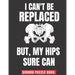 I Can't Be Replaced But My Hips Sure Can: Easy Sudoku Puzzles Book Large Print - Perfect Knee Surgery Recovery Gift For Women & Men After Surgery