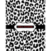 Spiral Notebook: Black and White Leopard Notebook, Spiral Journal/ Notebook with Blank Pages - Total 100 Pages Sheets, Size 8.5 x 11