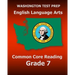 WASHINGTON TEST PREP English Language Arts Common Core Reading Grade 7: Covers the Reading Sections of the Smarter Balanced (SBAC) Assessments