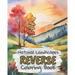 Natural Landscapes Reverse Coloring Book for Kids, Teens and Adults: Draw The Lines and Stay Calm, 40 Watercolor Patterns