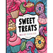 Bold and Easy Sweet Treats Coloring Book: Simple Large Print Cupcakes, Candies and Desserts Designs for Adults, Kids & Beginners