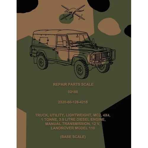 Repair Parts Scale, Truck, Utility, Lightweight, MC2, 4x4, Land Rover Model 110 (Base Scale)