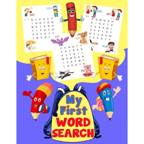 My First Word Search: Fun First Words with Illustrations for kids 4-6