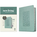 NLT Personal Size Giant Print Bible, Filament Enabled Edition (Red Letter, Leatherlike, Floral Frame Teal, Indexed)