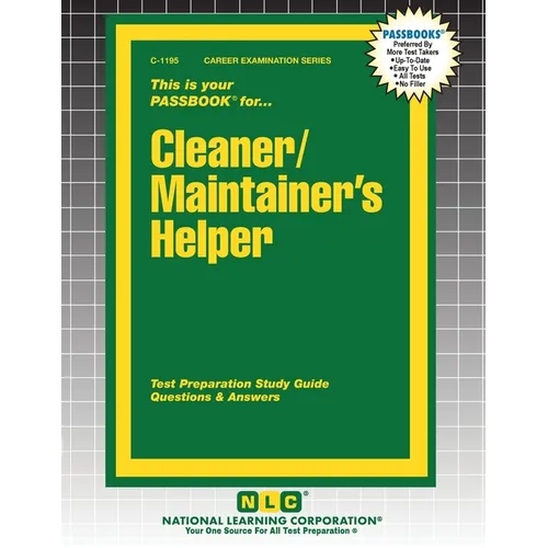 Cleaner/Maintainer's Helper