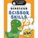 Left-Handed Dinosaur Scissor Skills Preschool & Up Activity Book: 4-in-1 Cut Color Glue and Trace, Over 50 pages of fun dinosaur-themed cutting practi