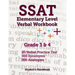 SSAT Elementary Level Verbal Workbook: Grade 3 and 4 -- 600 Practice Questions