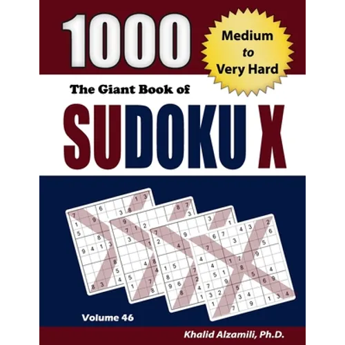 The Giant Book of Sudoku X: 1000 Medium to Very Hard Puzzles