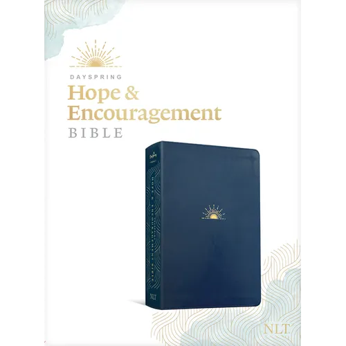 NLT Dayspring Hope & Encouragement Bible (Leatherlike, Navy Blue)