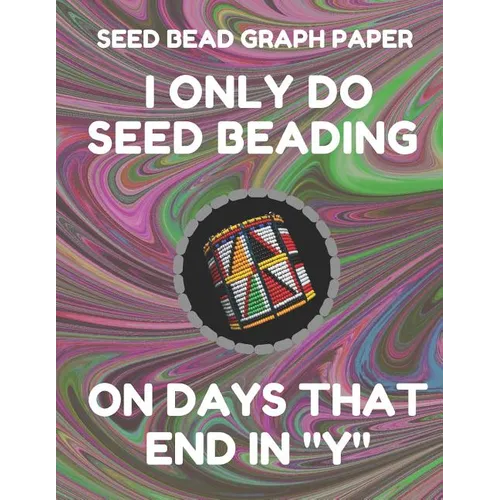 Seed Bead Graph Paper: Book for Designing Seed Beading Patterns, 8.5 by 11 Inches, Large Size, Funny Days Dark Swirl Cover