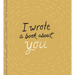I Wrote a Book about You (Gold)