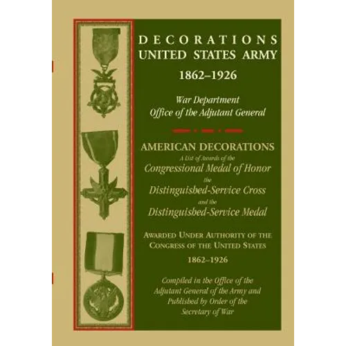 Decorations United States Army, 1862-1926
